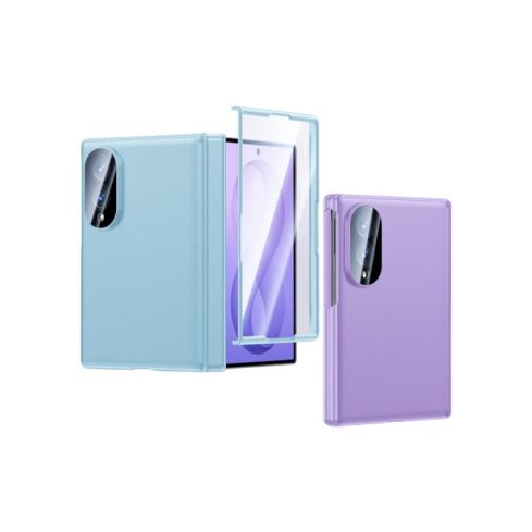 Samsung Z Fold8 Ultra Leather Case – Full Lens Cover, Screen Protector, Magnetic Hinge Guard