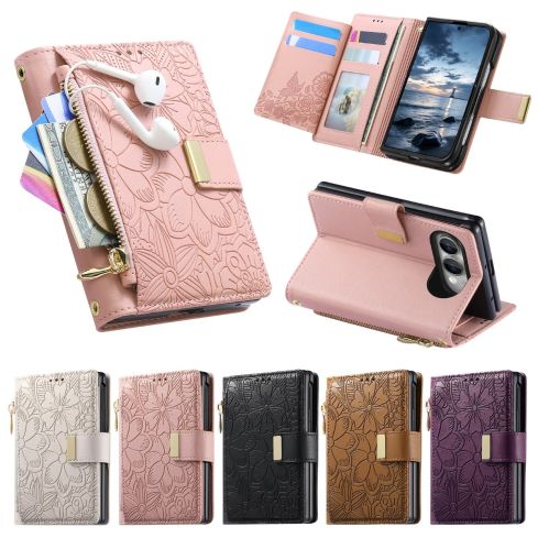 FOMBEO iPhone 18 Fold Flip Wallet Case with Card Holder & Stand | Foldable Leather Protective Cover