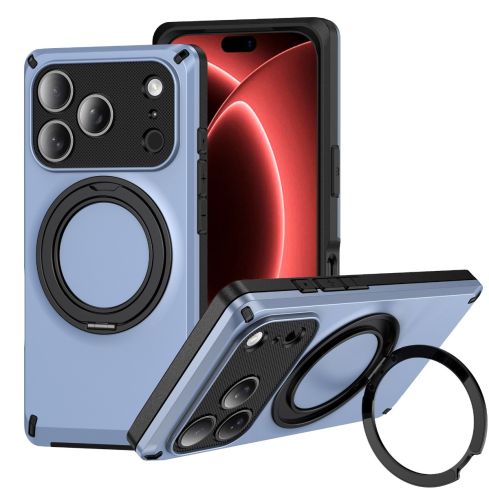 iPhone 18 Pro Max Case with 360° Rotating Stand & MagSafe – TPU+PC Shockproof