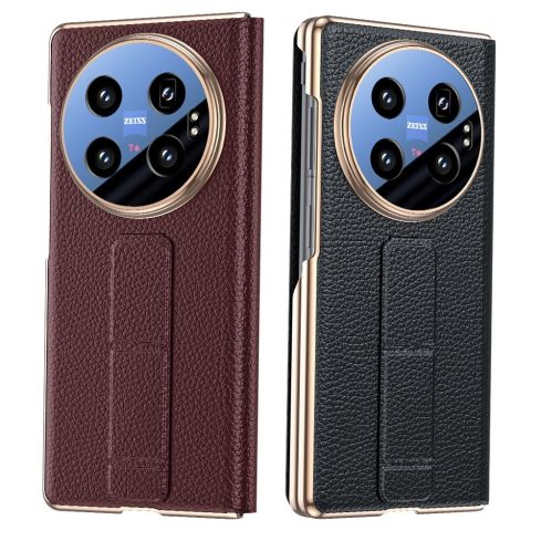 VIVO X Fold6 Smart Window Leather Case with Wristband & Stand – Magnetic, Full Protection