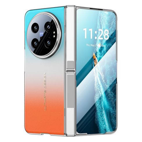 VIVO X Fold6 AVELOTA Case with Hidden Hinge Stand & Screen Protector – Gradient Leather, Shockproof