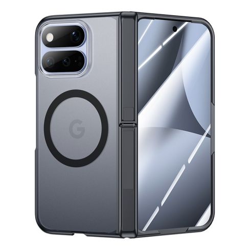 FOMBEO Pixel 11 Pro Fold Case – Skin-Feel Matte, Magnetic Ring, Hinge Stand, TPU+PC