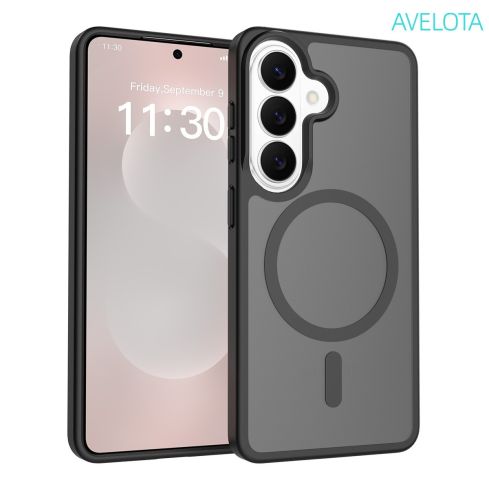 Samsung S26 Ultra AVELOTA Magnetic Matte Case – AveloShock™, Airbag Corners, Anti-Fingerprint TPU+PC