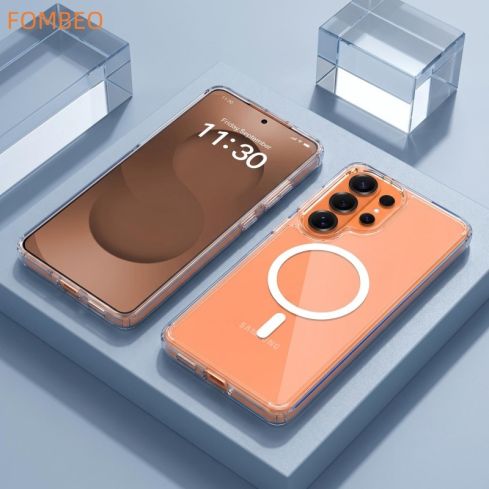For Samsung Galaxy S26 Ultra FOMBEO Clear Magnetic Case