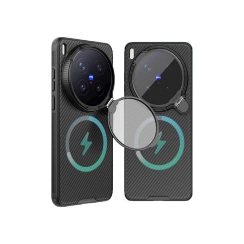 NILLKIN Magnetic Case with Transparent Camera Cover & Stand