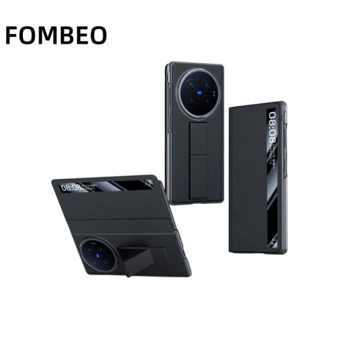 Vivo X Fold6 PU Leather Flip Case with Wrist Strap & Smart View Window | Foldable Phone Protection Cover