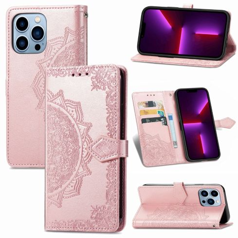 For iPhone16 series/15 series Embossed Leather Phone Case