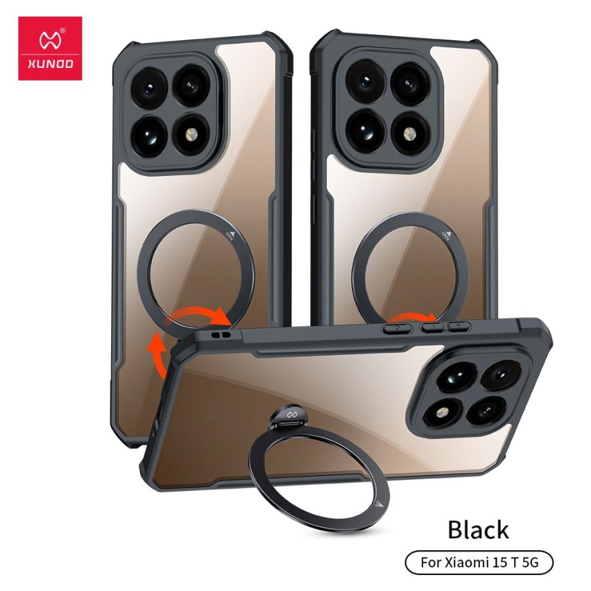 Xiaomi 15T Pro XUNDD Magnetic Case with 360° Rotatable&Foldable Stand