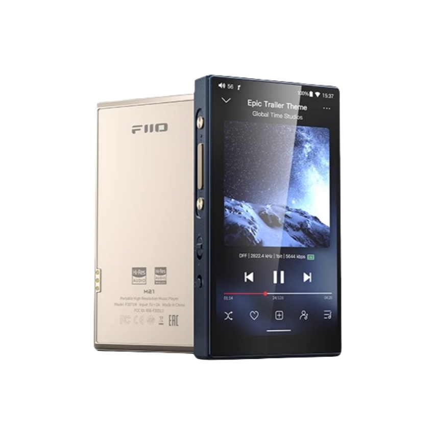FiiO M21 (FIIO SK-M21C付き) 新品同様 FIIO SK-M21C Dark Blue Titanium Gold FIO-SK-M21C-L FIO-SK