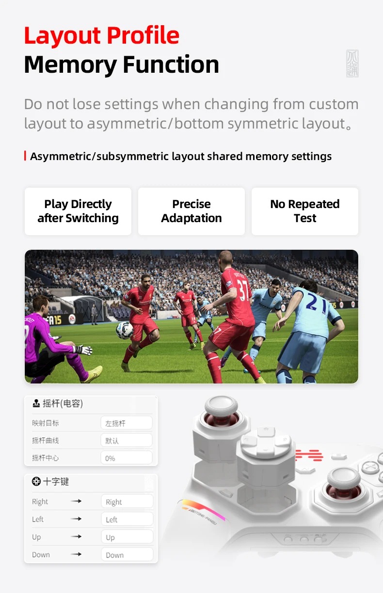 BEITONG PanGu Custom Modular Controller – Swappable Joysticks, D-Pad & Buttons, 1000mAh, Bluetooth 5.3 / 2.4G / Wired